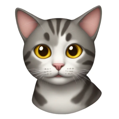 Cat with nos sticker