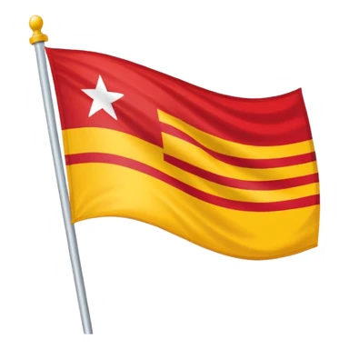 Uma bandeira da região da Catalunha sticker