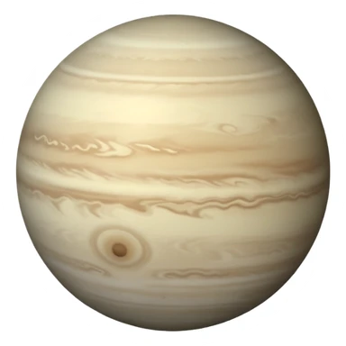 Venus planet emoji, pale grey sphere, soft hazy surface, smooth and featureless, simple and round, no text sticker