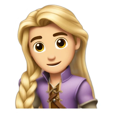 Flynn rider rapunzel sticker