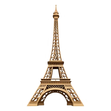 en forme de tour eiffel sticker