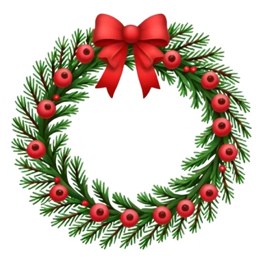 christmas wreath border with space inside sticker