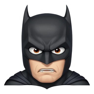 batman angry look sticker