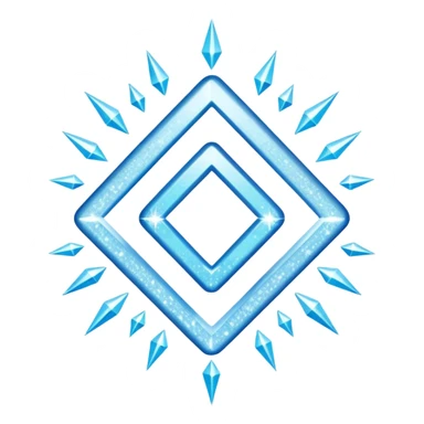 glitter white symbol of health + sticker