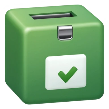 check box with color #26A785 sticker