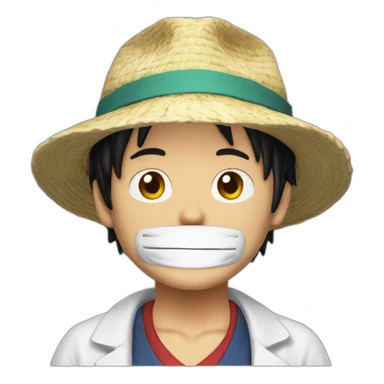 Luffy a l'hôpital sticker