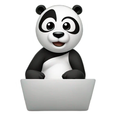 Kungfu Panda at Computer sticker