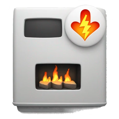 Hearth with ecg  sticker