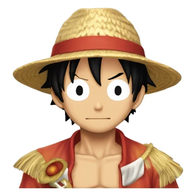 Luffy one pièce paying respect hats down sticker
