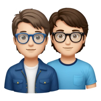 Billy hargrove and Steve harrington and mike in one Photo Wearing Glasses Looking cool and having Aura And yes the Cool glasses  sticker