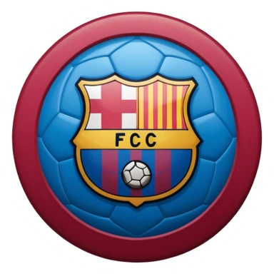 Barcelona fc значок команды sticker