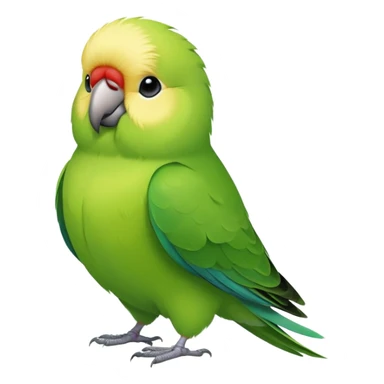 Fat parakeet  sticker