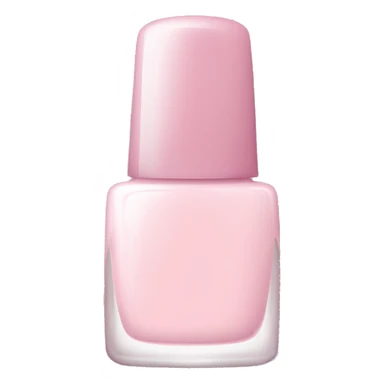 Light pink nail polish bottle  sticker