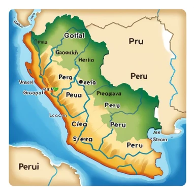 I want that you generate a correctly Peru map sticker