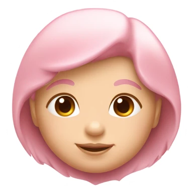 baby pink heart emoji  sticker