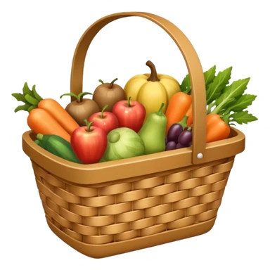 shopping basket facing camera sticker