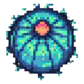 glowing neon bomb power up item sticker