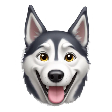 Happy Husky  sticker