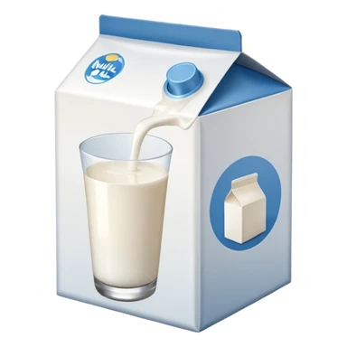 a box of milk have the label word "MILK" sticker