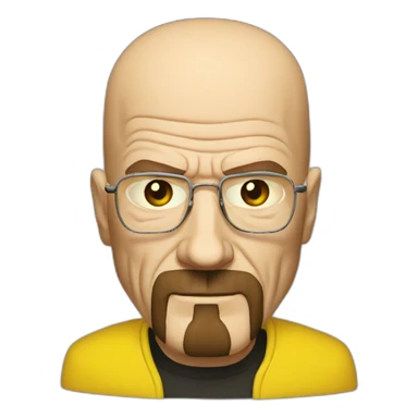 Walter White in yellow costume sticker