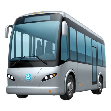 extra large gray Modern autonomous electric bus self driving sticker