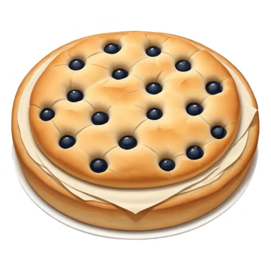 round focaccia classic white without seasoning sticker