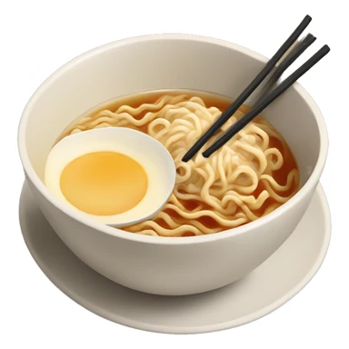 bowl of ramen and a cup of tea  sticker