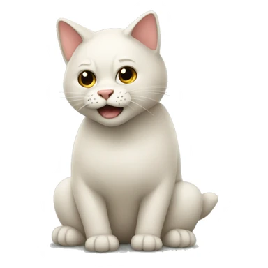 Gato abrazando a un oso sticker