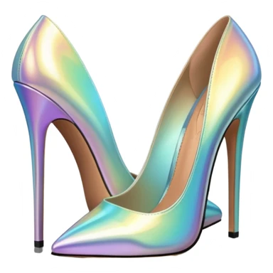 Iridescent heels sticker