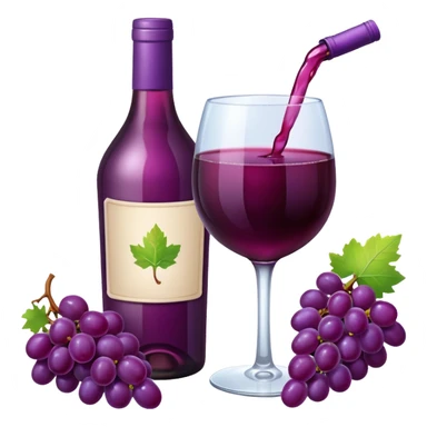 Grapes Drink with alochol bottle sticker