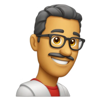 Emoji de letras, e está escrito Paga Lá em vermelho sticker