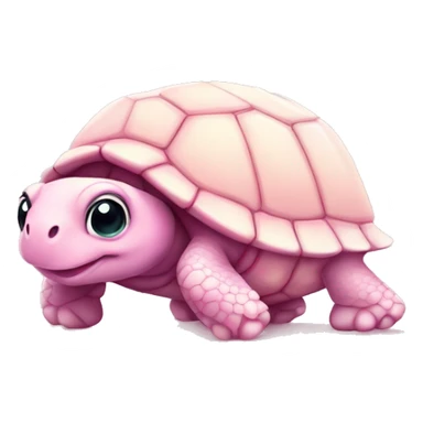 cute pastel pink turtle sticker
