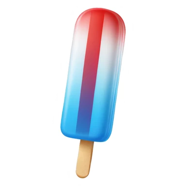 red white blue striped ice pop sticker