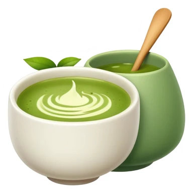 smiski holding matcha sticker