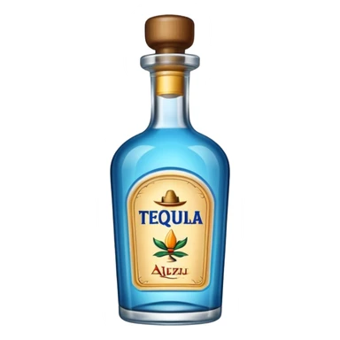Bottle tequila Azul sticker
