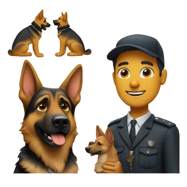 Me with my dog german shepherd  sticker