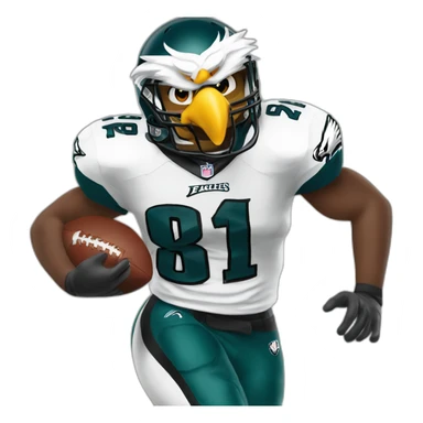Eagles Swoop football sticker