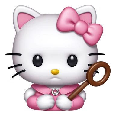  hello Kitty SANRIO, with a spoolie  sticker
