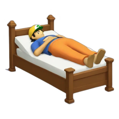 Ash ketchum on his deathbed sticker