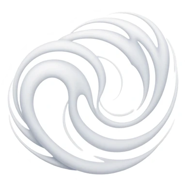 Masculine form made of gentle white flowing energy waves, subtle ethereal silhouette, no color, minimalist abstract design sticker