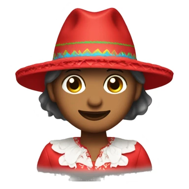 delfín con un sombrero y vestido con un traje rojo sticker