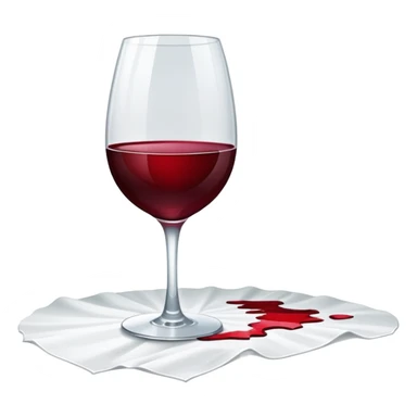 spilled wine glass sticker