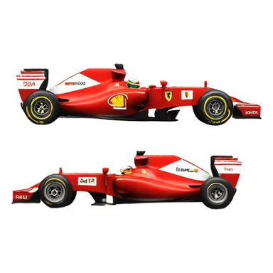 Ferrari f1 car sticker