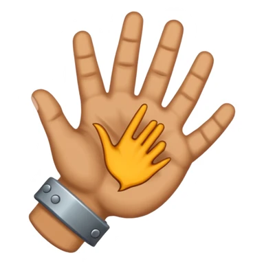 strong heavy metal hand ich liebe dich geste sticker