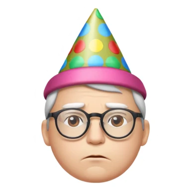 😔+🤓 con copete sticker