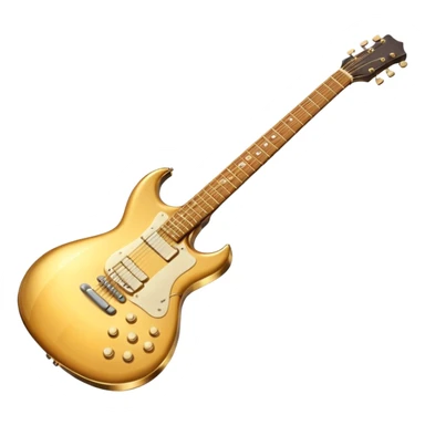 cinematic-realistic-guitar,-polished-metal,-warm-golden-reflections-dancing-along-its-surface,-soft-hands-carefully-positioned-over-the-keys,-glowing-with-an-elegant-and-airy-charm. sticker
