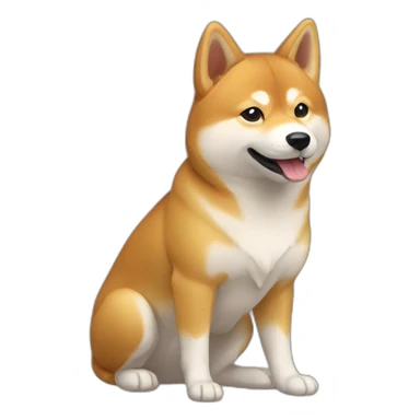 elone musk qui envoie une fusé sur laquelle se trouve un shiba sticker