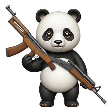 PANDA WITH AK47 sticker