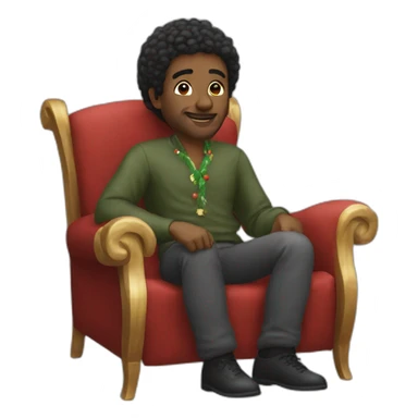 Commonwealth habitant enjoying Xmas sticker