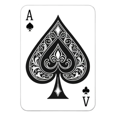 Ace of Spades for stage magic sticker
